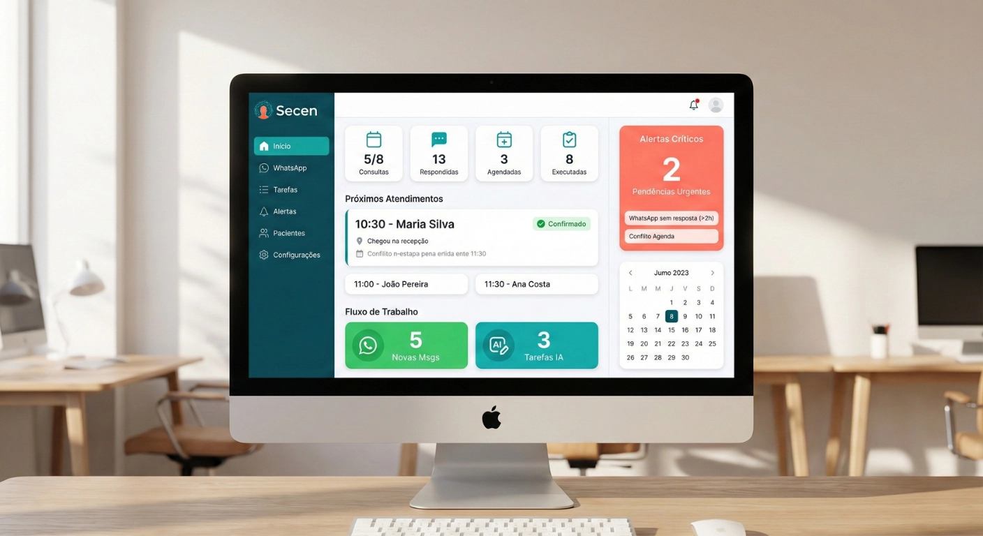 Dashboard da Secen Desktop