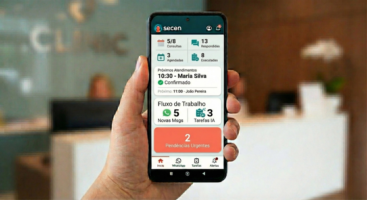 Dashboard da Secen Mobile